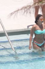 DEMI LOVATO in Bikini at a Pool in Miami 06/30/2016
