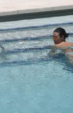 DEMI LOVATO in Bikini at a Pool in Miami 06/30/2016