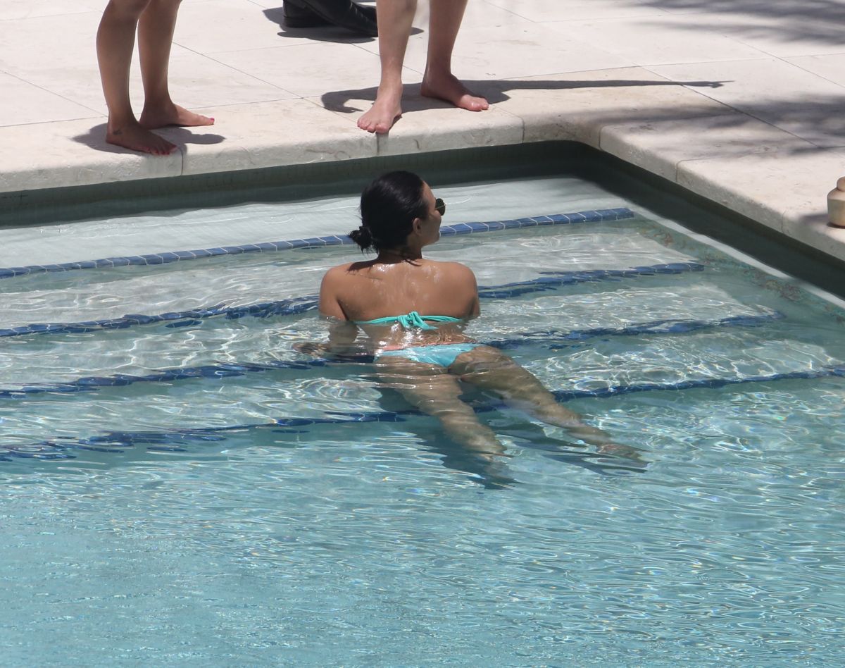 DEMI LOVATO in Bikini at a Pool in Miami 06/30/2016 – HawtCelebs