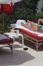 DEMI LOVATO in Bikini at a Pool in Miami 06/30/2016