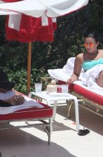 DEMI LOVATO in Bikini at a Pool in Miami 06/30/2016