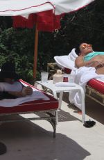 DEMI LOVATO in Bikini at a Pool in Miami 06/30/2016