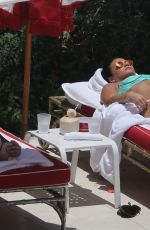 DEMI LOVATO in Bikini at a Pool in Miami 06/30/2016