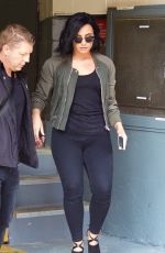 DEMI LOVATO Leaves Z100 Studios in New York 07/13/2016