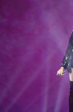DEMI LOVATO Performs at a Concert in Newark 7/12/2016