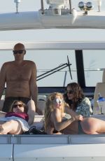 DOUTZEN KROES in Bikini on the Boat in Formentera 07/26/2016