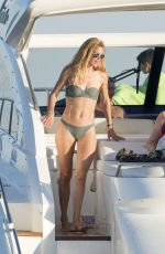 DOUTZEN KROES in Bikini on the Boat in Formentera 07/26/2016