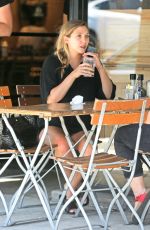 ELIZABETH OLSEN at Le Pain Quotidien in West Hollywood 07/28/2016