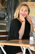 ELIZABETH OLSEN at Le Pain Quotidien in West Hollywood 07/28/2016