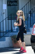 ELIZABETH OLSEN Out and About in Los Angeles 07/21/2016