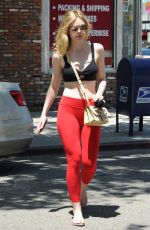 ELLE FANNING at Gym in Studio City 07/11/2016