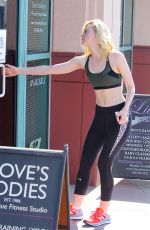 ELLE FANNING Heading to a Gym in North Hollywood 07/09/2016