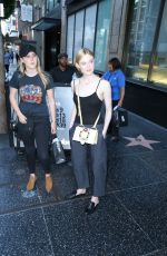 ELLE FANNING Leaves Katsuya Restaurant in Hollywood 07/09/2016