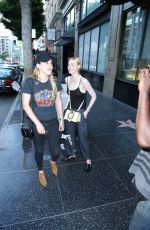 ELLE FANNING Leaves Katsuya Restaurant in Hollywood 07/09/2016