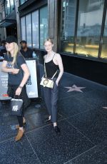 ELLE FANNING Leaves Katsuya Restaurant in Hollywood 07/09/2016