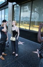 ELLE FANNING Leaves Katsuya Restaurant in Hollywood 07/09/2016