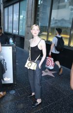 ELLE FANNING Leaves Katsuya Restaurant in Hollywood 07/09/2016