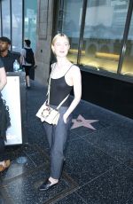ELLE FANNING Leaves Katsuya Restaurant in Hollywood 07/09/2016