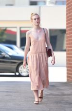 ELLE FANNING Out and About in Los Angeles 07/07/2016