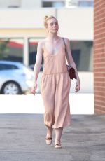 ELLE FANNING Out and About in Los Angeles 07/07/2016
