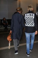 ELLEN DEGENERES and PORTIA DE ROSSI at LAX Airport in Los Angeles 07/06/2016