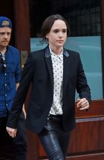 ELLEN PAGE Leaves Her Hotel in New York 07/19/2016