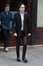 ELLEN PAGE Leaves Her Hotel in New York 07/19/2016