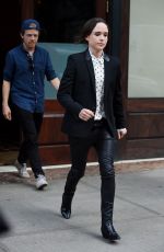 ELLEN PAGE Leaves Her Hotel in New York 07/19/2016