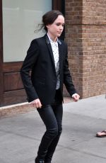 ELLEN PAGE Leaves Her Hotel in New York 07/19/2016