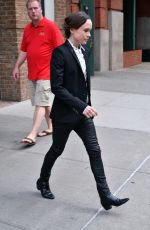 ELLEN PAGE Leaves Her Hotel in New York 07/19/2016