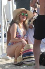 ELLIE GOULDING in Swimsuit at a Beach in Miami 07/21/2016