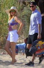 ELLIE GOULDING in Swimsuit at a Beach in Miami 07/21/2016