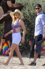 ELLIE GOULDING in Swimsuit at a Beach in Miami 07/21/2016