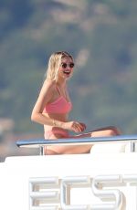 ELSA HOSK in Bikini at a Yacht in Saint-tropez 07/19/2016