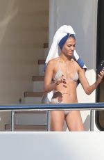 ELSA HOSK in Bikini at a Yacht in Saint-tropez 07/19/2016