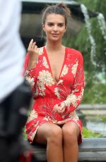 EMILY RATAJKOWSKI on the Set of a Photoshoot in New York 07/07/2016