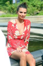 EMILY RATAJKOWSKI on the Set of a Photoshoot in New York 07/07/2016