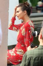 EMILY RATAJKOWSKI on the Set of a Photoshoot in New York 07/07/2016