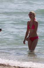 EMMA ROBERTS in Bikini at a Beach in Miami beach 07/14/2016