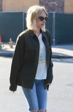 EMMA ROBERTS in Ripped Jeans Out in West Hollywood 07/05/2016