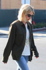 EMMA ROBERTS in Ripped Jeans Out in West Hollywood 07/05/2016