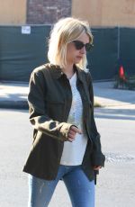 EMMA ROBERTS in Ripped Jeans Out in West Hollywood 07/05/2016