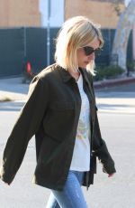 EMMA ROBERTS in Ripped Jeans Out in West Hollywood 07/05/2016