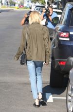 EMMA ROBERTS in Ripped Jeans Out in West Hollywood 07/05/2016