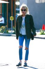 EMMA ROBERTS in Ripped Jeans Out in West Hollywood 07/05/2016