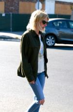EMMA ROBERTS in Ripped Jeans Out in West Hollywood 07/05/2016