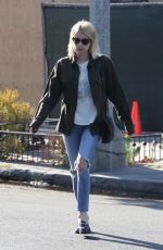 EMMA ROBERTS in Ripped Jeans Out in West Hollywood 07/05/2016