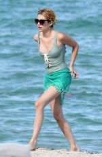 EMMA ROBERTS in Swimsuit at a Beach in Miami 07/14/2016