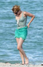 EMMA ROBERTS in Swimsuit at a Beach in Miami 07/14/2016
