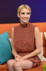 EMMA ROBERTS on the Set of Despierta América in Miami 07/13/2016